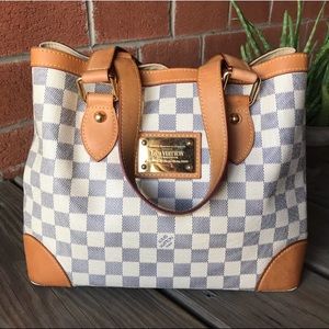 Louis Vuitton Hampstead PM Damier Azur Handbag